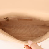 Chanel 2020 Beige CC Quilted Bijoux Coin Flap Bag