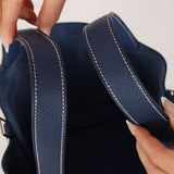 Hermès 2021 Casaque Bleu Sapphire and Bleu Brighton Clemence Picotin Lock 22 PHW
