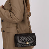 Chanel 1995 Lambskin Small Diana Flap 24K GP