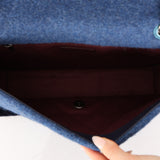 Chanel 2015 Blue Wool Medium Paris-Salzburg Edelweiss Single Flap Bag