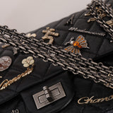 Chanel 2012 Crinkled Calfskin 2.55 Lucky Charms Reissue Single Flap 225