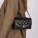 Chanel 1995 Lambskin Small Diana Flap 24K GP