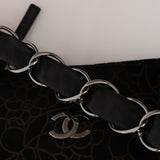 Chanel 2004 Suede Camellia Olsen Shoulder Bag