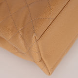 Chanel 2001 Caviar Beige Kelly Top Handle Bag SHW