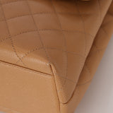 Chanel 2001 Caviar Beige Kelly Top Handle Bag SHW