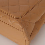 Chanel 2001 Caviar Beige Kelly Top Handle Bag SHW