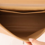 Chanel 2001 Caviar Beige Kelly Top Handle Bag SHW