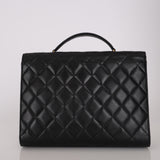 Chanel 1995 Caviar Black Briefcase 24K GP