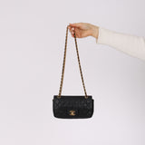 Ultra-Rare Chanel 2002 Soft Caviar East West Mini Flap Bag 24K GP