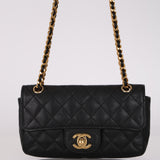 Ultra-Rare Chanel 2002 Soft Caviar East West Mini Flap Bag 24K GP
