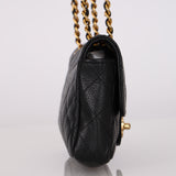 Ultra-Rare Chanel 2002 Soft Caviar East West Mini Flap Bag 24K GP
