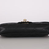 Ultra-Rare Chanel 2002 Soft Caviar East West Mini Flap Bag 24K GP