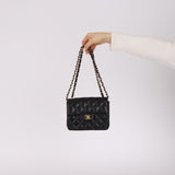 Rare Chanel 2005 Caviar Mini Square Flap Bag 24K GP