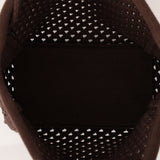 Miu Miu Brown Cotton Mesh Ivy Tote with Pouch
