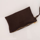 Miu Miu Brown Cotton Mesh Ivy Tote with Pouch