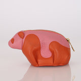 Loewe Bicolor Leather Panda Coin Pouch