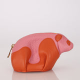 Loewe Bicolor Leather Panda Coin Pouch