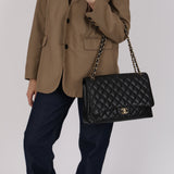 Chanel 2011 Caviar Maxi Classic Single Flap GHW