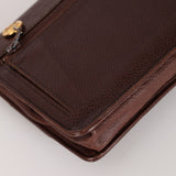 Chanel 1996 Chocolate Caviar Timless Wallet on Chain 24K GP