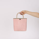 Christian Dior 2000 Pink Pony Hair Braided Handle Malice Shopper Tote w/ Pouch