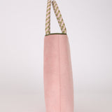 Christian Dior 2000 Pink Pony Hair Braided Handle Malice Shopper Tote w/ Pouch