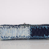 Rare Chanel 2014 Denim Patchwork Medium Single Flap Bag