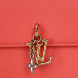 Louis Vuitton Sweet Coral Leather Bloom Wallet on Chain
