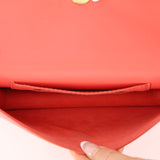 Louis Vuitton Sweet Coral Leather Bloom Wallet on Chain