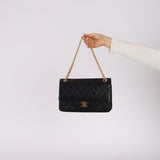 Chanel 1990s Lambskin Chain Double Flap Bag 24K GP