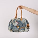 Louis Vuitton Monogram Denim Patchwork Bowly Bag