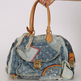 Louis Vuitton Monogram Denim Patchwork Bowly Bag