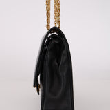 Chanel 1990s Lambskin Chain Double Flap Bag 24K GP