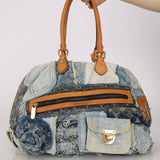 Louis Vuitton Monogram Denim Patchwork Bowly Bag