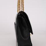 Chanel 1990s Lambskin Chain Double Flap Bag 24K GP