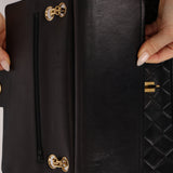 Chanel 1990s Lambskin Chain Double Flap Bag 24K GP