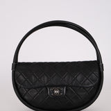 Rare Chanel 2013 Runway Lambskin Small Hula Hoop Bag