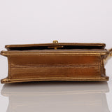 Chanel 1990 Metallic Bronze Micro Half Flap Bag 24K GP