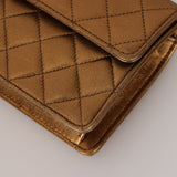 Chanel 1990 Metallic Bronze Micro Half Flap Bag 24K GP