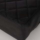 Ultra-Rare Chanel 1991 Black Lambskin Double CC Maxi Flap Bag 24K GP