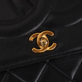 Ultra-Rare Chanel 1991 Black Lambskin Double CC Maxi Flap Bag 24K GP
