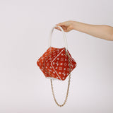 Louis Vuitton Terracotta Velvet Monogram Match Square Bag