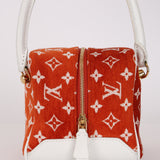 Louis Vuitton Terracotta Velvet Monogram Match Square Bag
