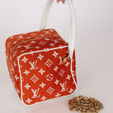 Louis Vuitton Terracotta Velvet Monogram Match Square Bag
