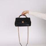 Chanel 2013 Caviar Two-Way Medium Flap Bag