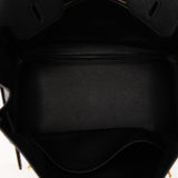 Hermès 2002 Noir Ardennes Retourne Birkin 35 GHW