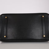 Hermès 2002 Noir Ardennes Retourne Birkin 35 GHW