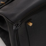 Hermès 2002 Noir Ardennes Retourne Birkin 35 GHW