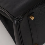Hermès 2002 Noir Ardennes Retourne Birkin 35 GHW