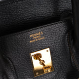 Hermès 2002 Noir Ardennes Retourne Birkin 35 GHW