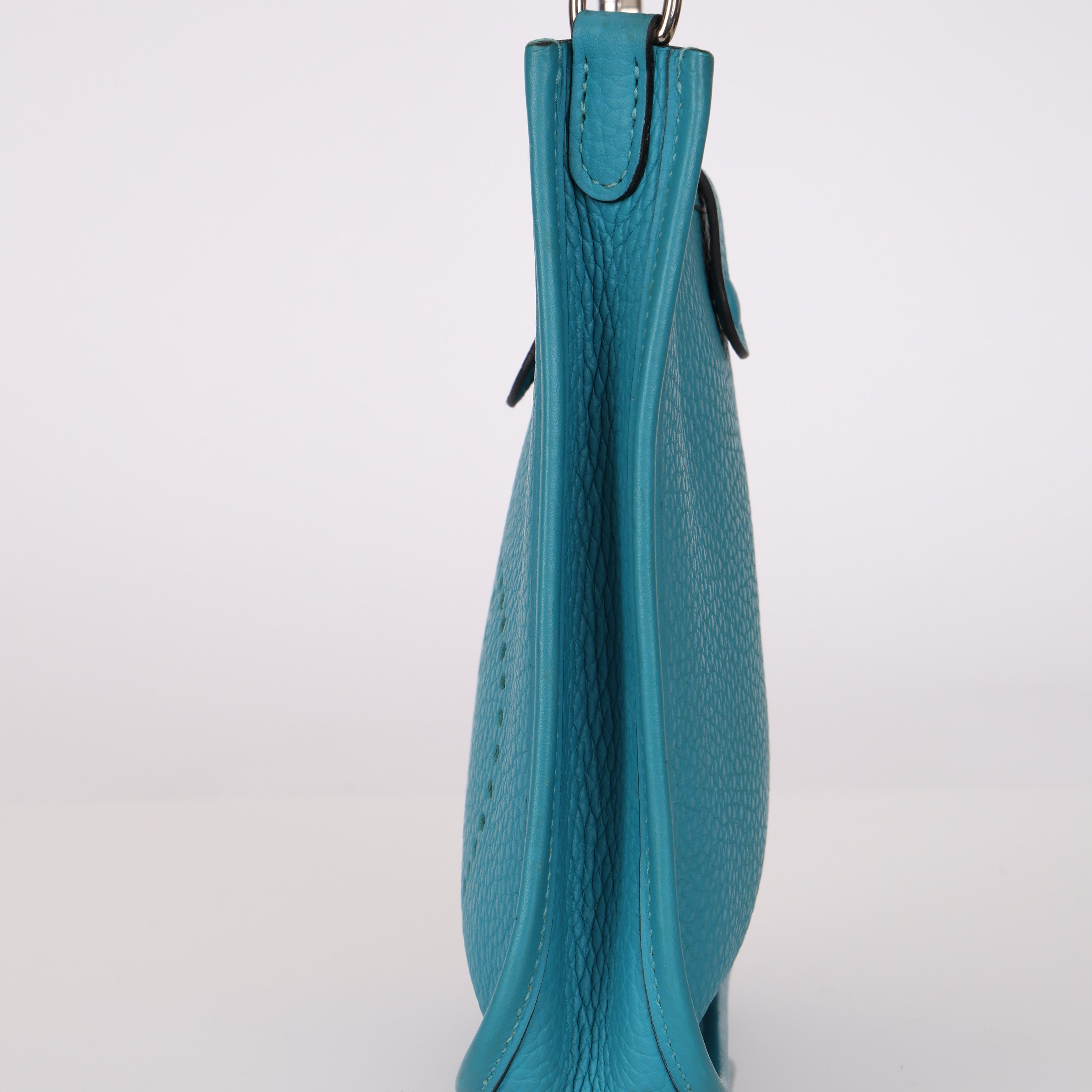 Hermès Evelyne TPM Bleu Paon Clemence 2014 PHW